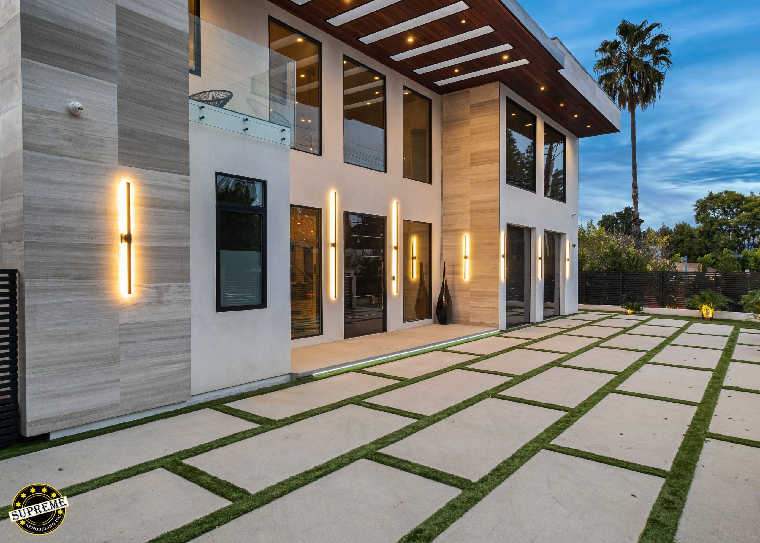 General Contractor front entrance pavers