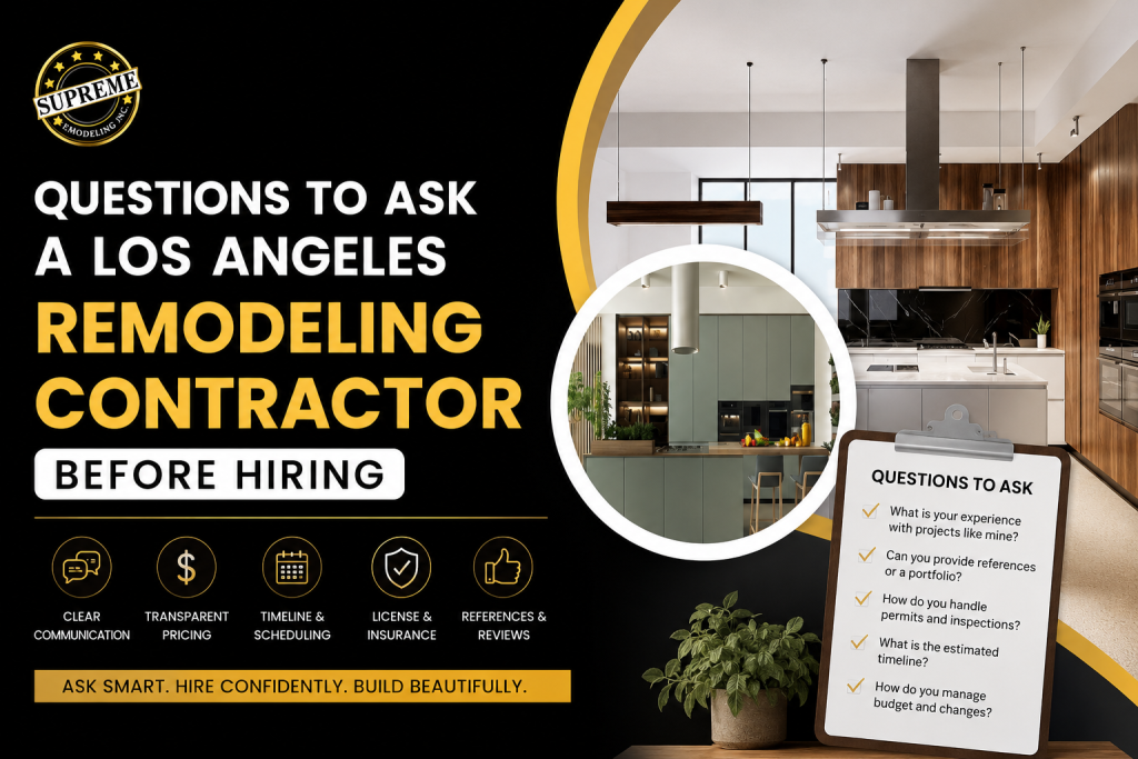 Ask a Los Angeles Remodeling Contractor